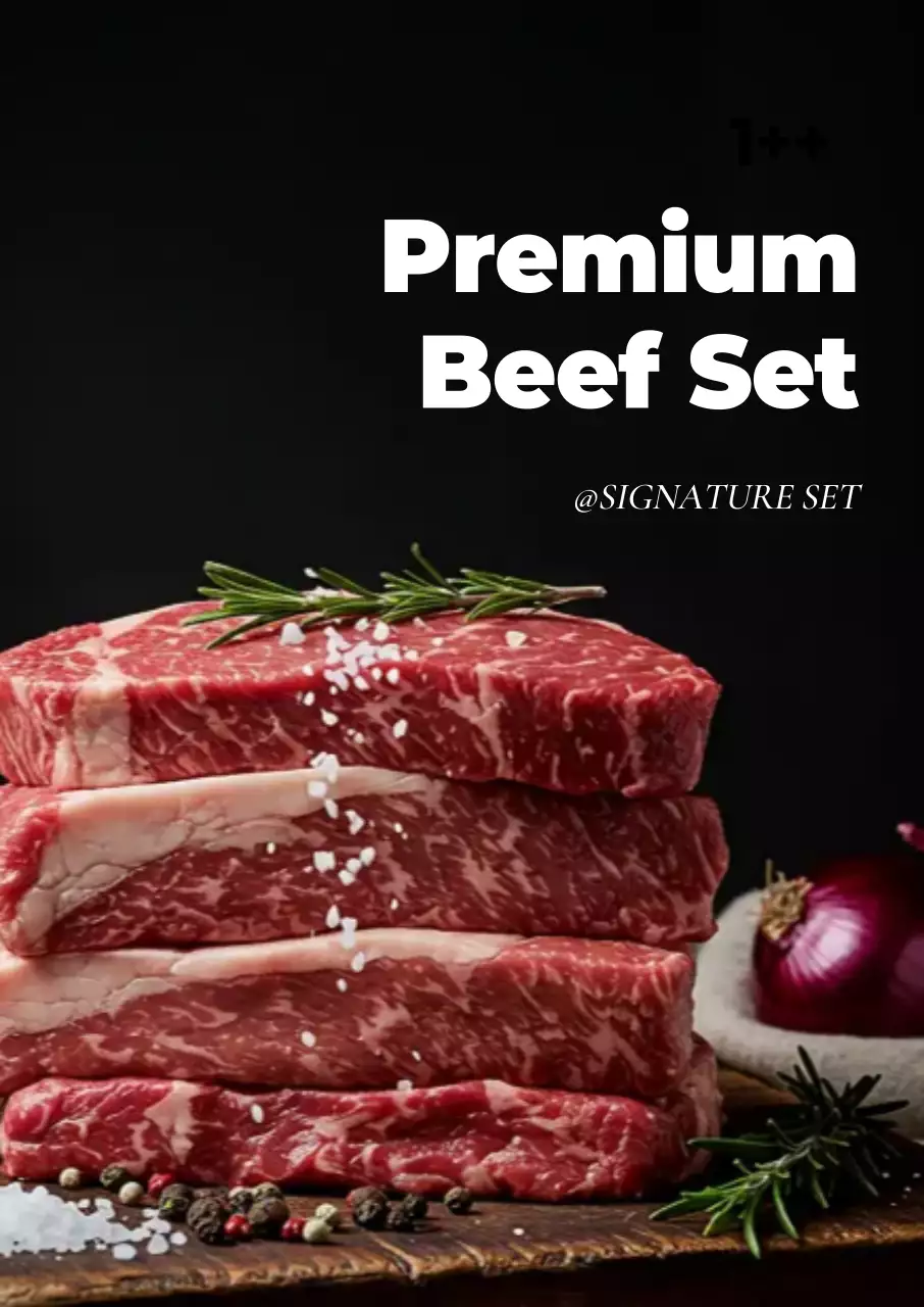 검정 고급 식품 광고