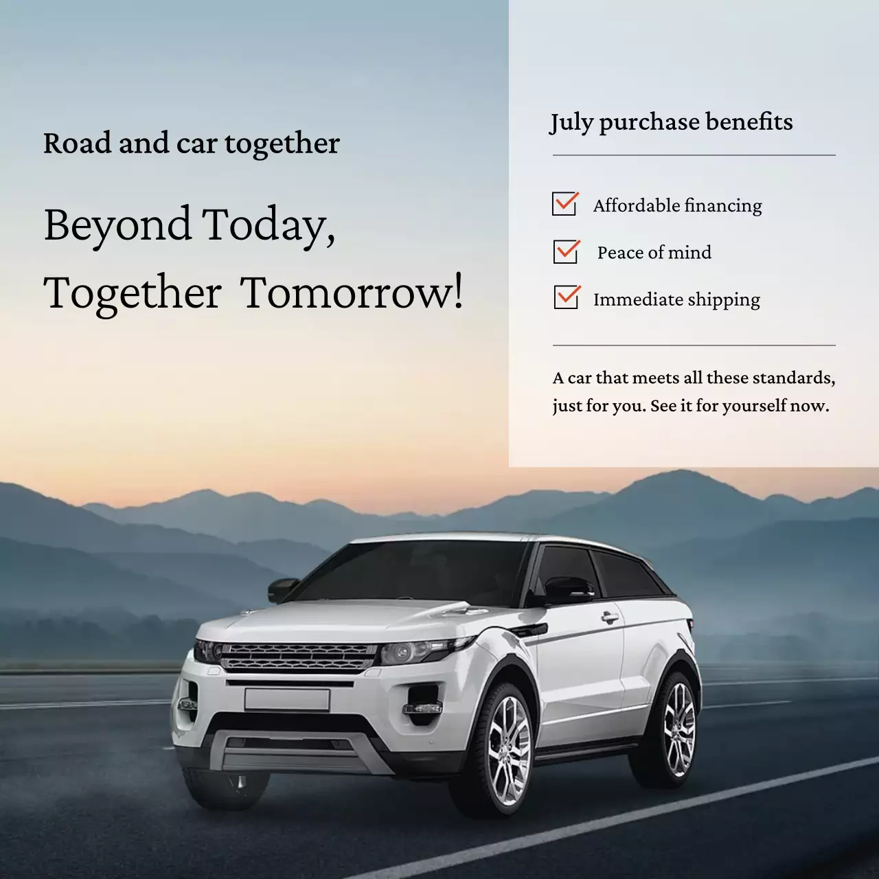 grey modern car promotion