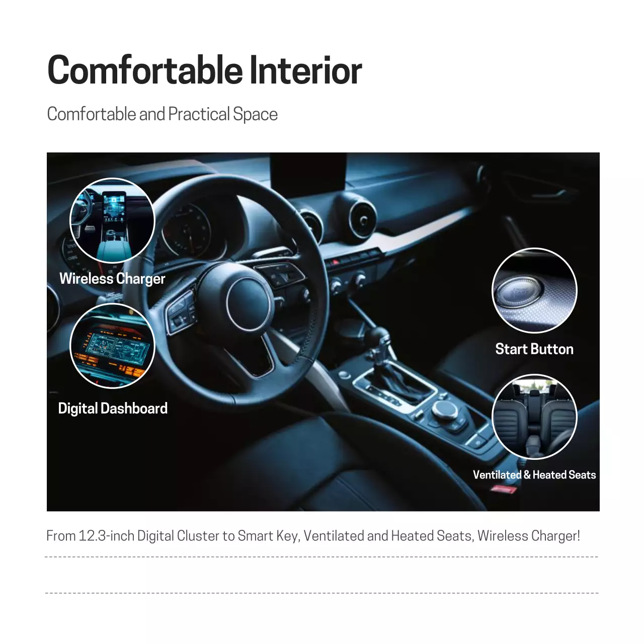 blue modern car advertisement