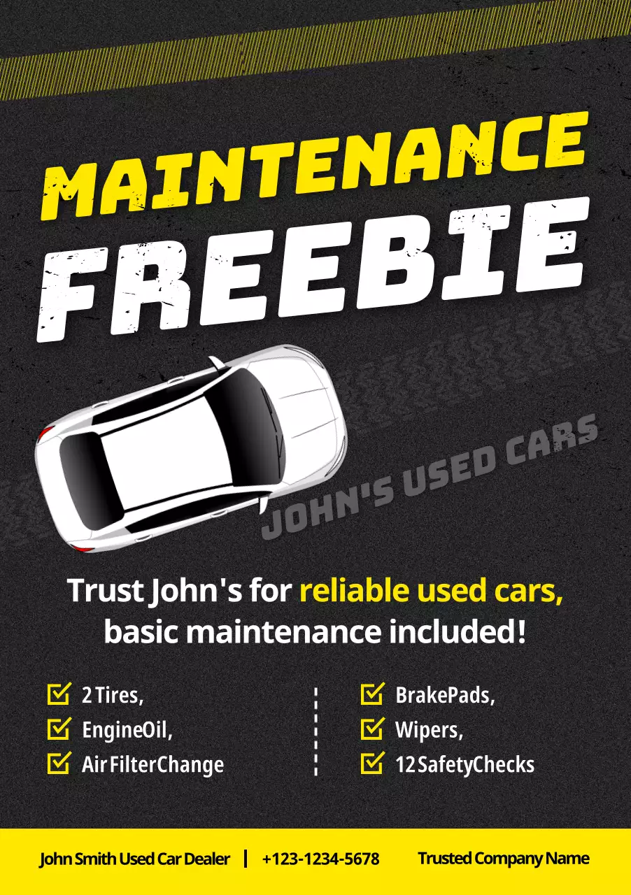 yellow modern car promotion