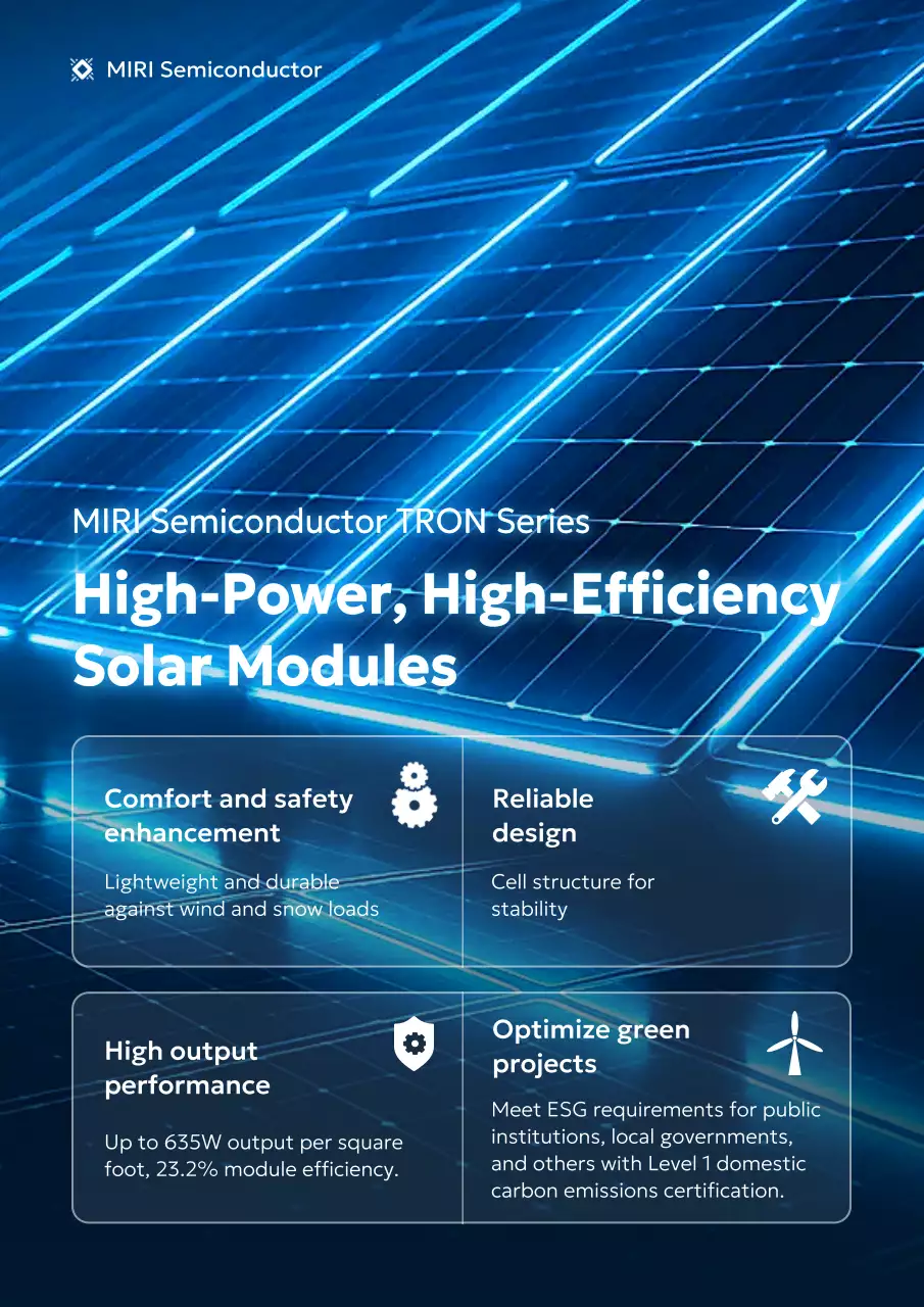 blue modern solar advertisement