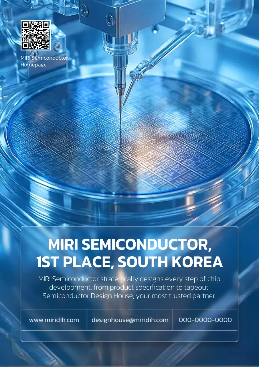 quảng cáo chất bán dẫn hiện đại màu xanh