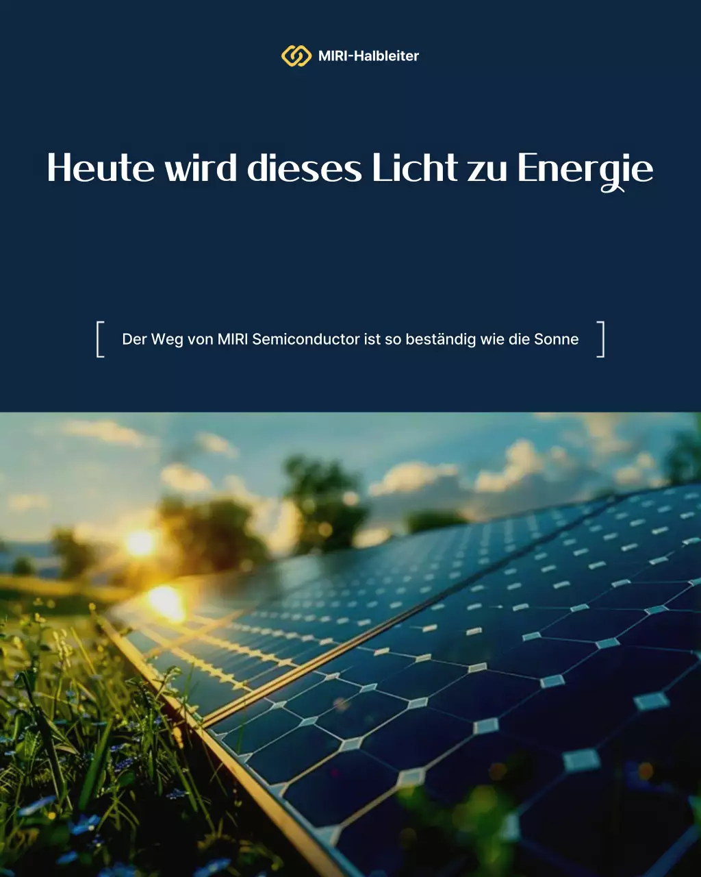 Blaue moderne Energiewerbung