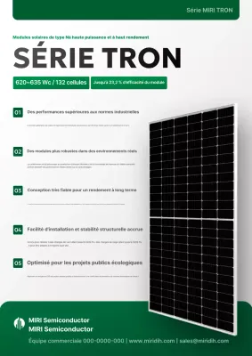 Publicité solaire verte et moderne