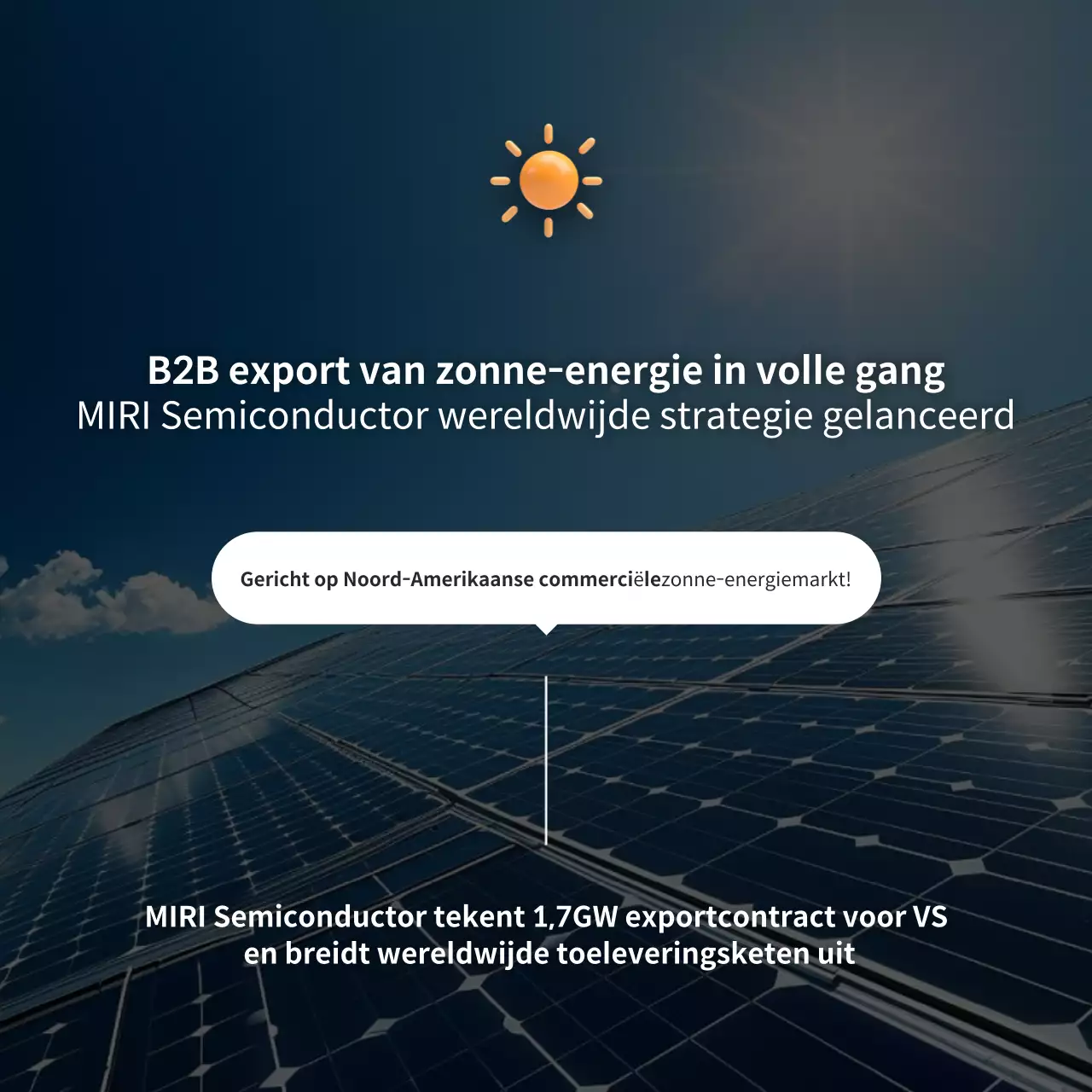 Blauwe Moderne Zonne-Promotie