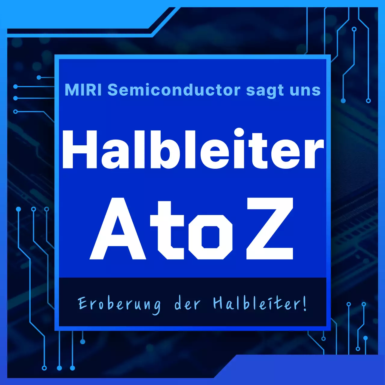 Blaue moderne Halbleiter-Lehrmaterialien