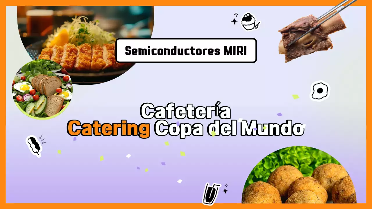 Anuncio de comida kitsch naranja