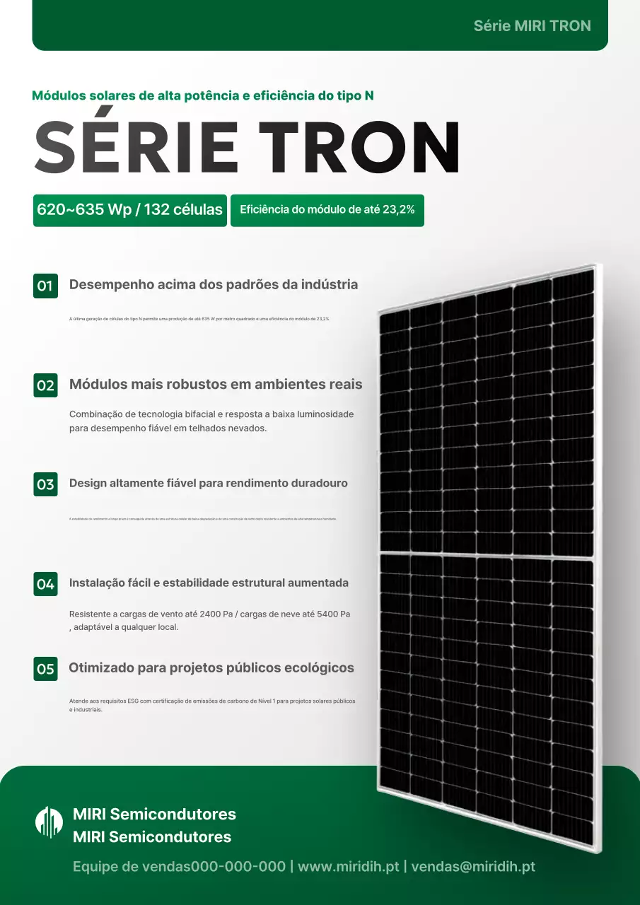 Publicidade Solar Moderna e Verde