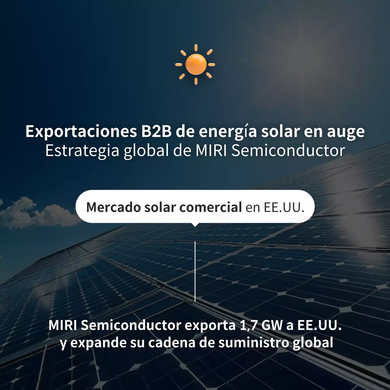 Promoción Solar Moderna Azul