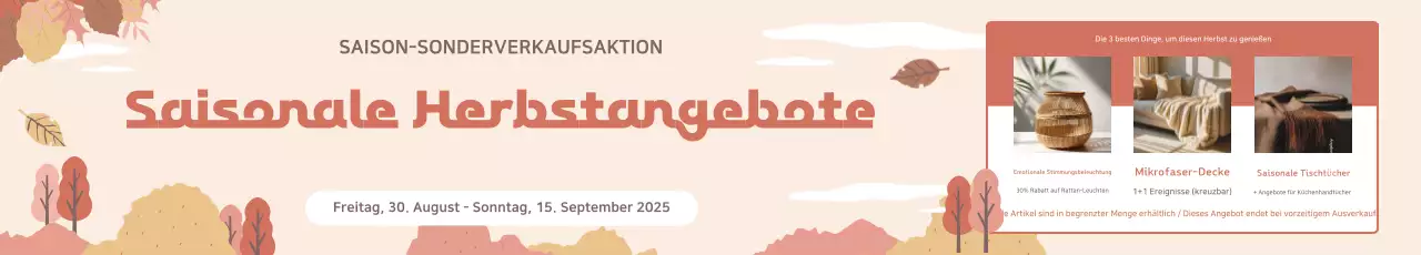 Beige Simple Fall Event