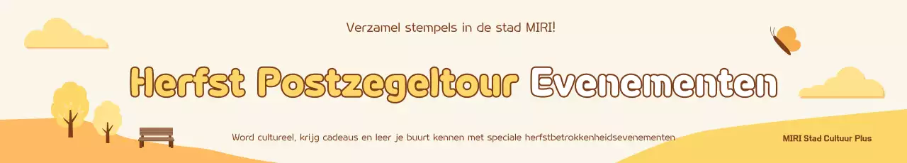 Beige Simple Herfstevenement