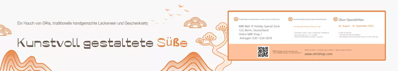 Werbung für traditionelles Orange-Essen