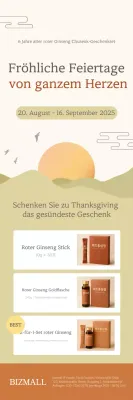 Beige Clean Chuseok-Werbung