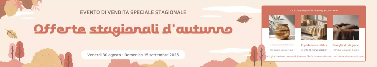 Evento autunnale semplice beige