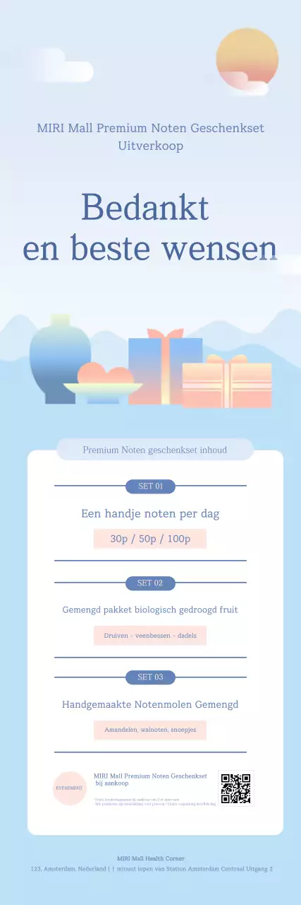 Sky Blue Modern Health Product Promotie