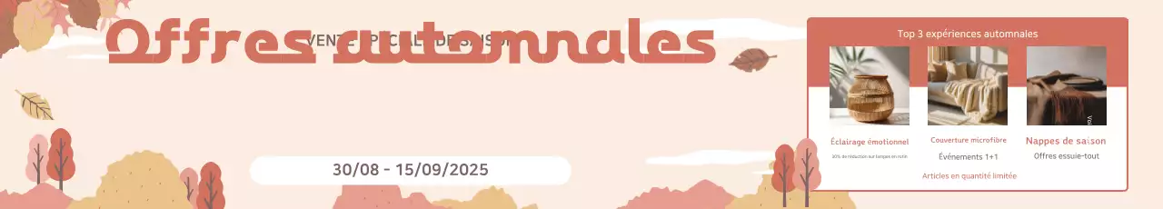 Événement d'automne simple et beige