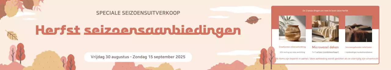 Beige Simple Herfstevenement