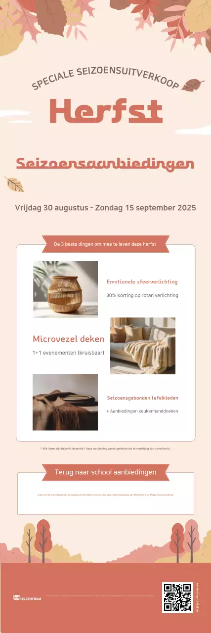 Beige Simple Herfstactie