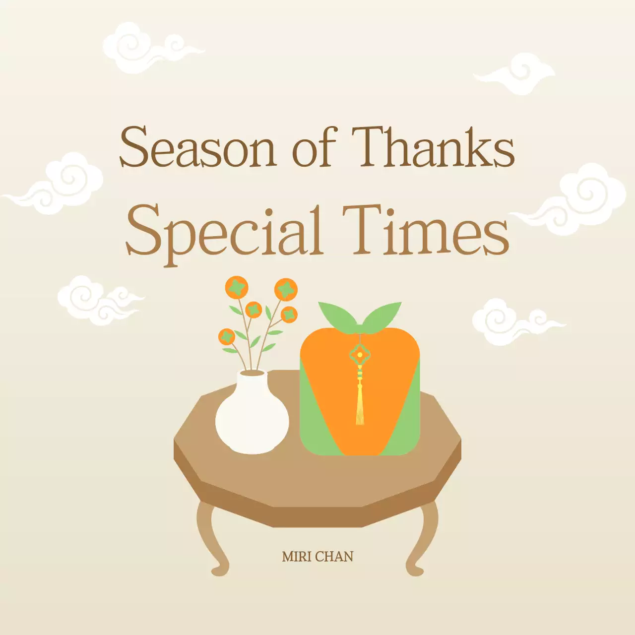 Lễ Tạ ơn truyền thống màu be