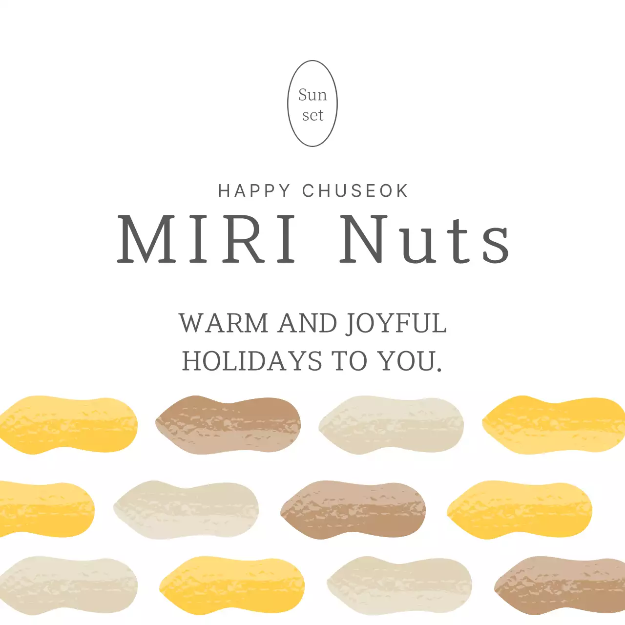 Lễ hội Chuseok truyền thống màu be