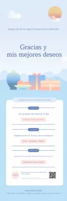 Promoción de productos de salud modernos Sky Blue