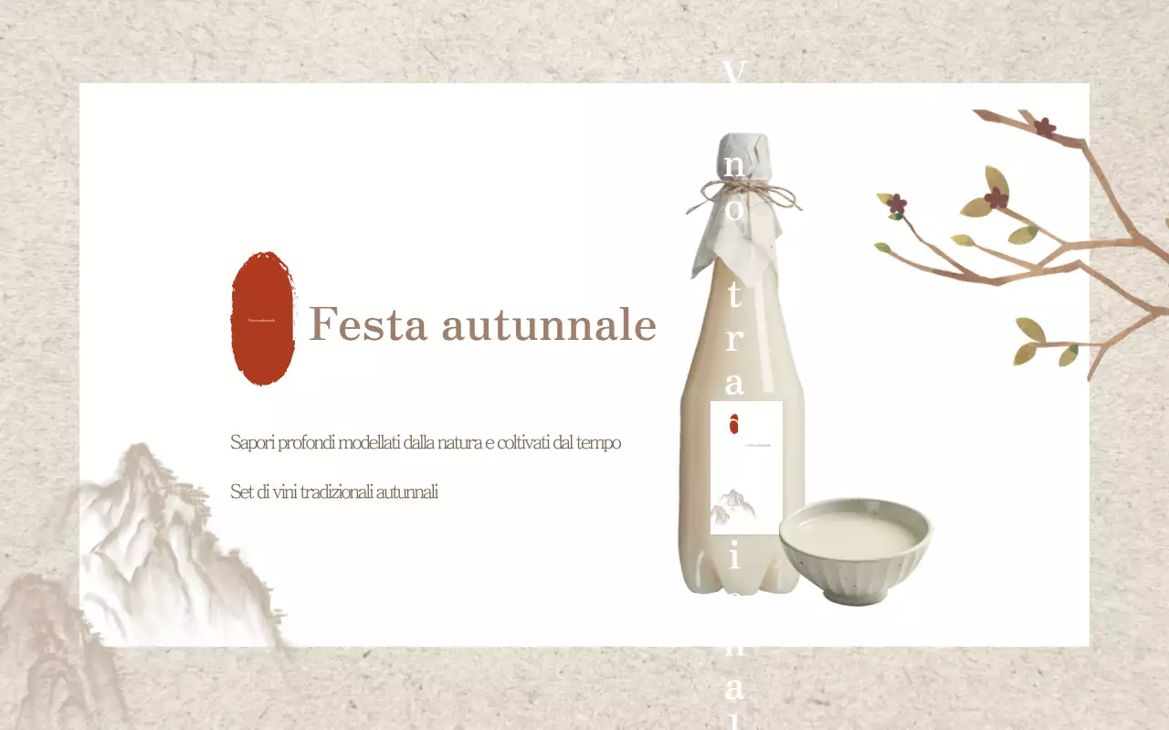 Promozione dei prodotti liquorosi tradizionali beige