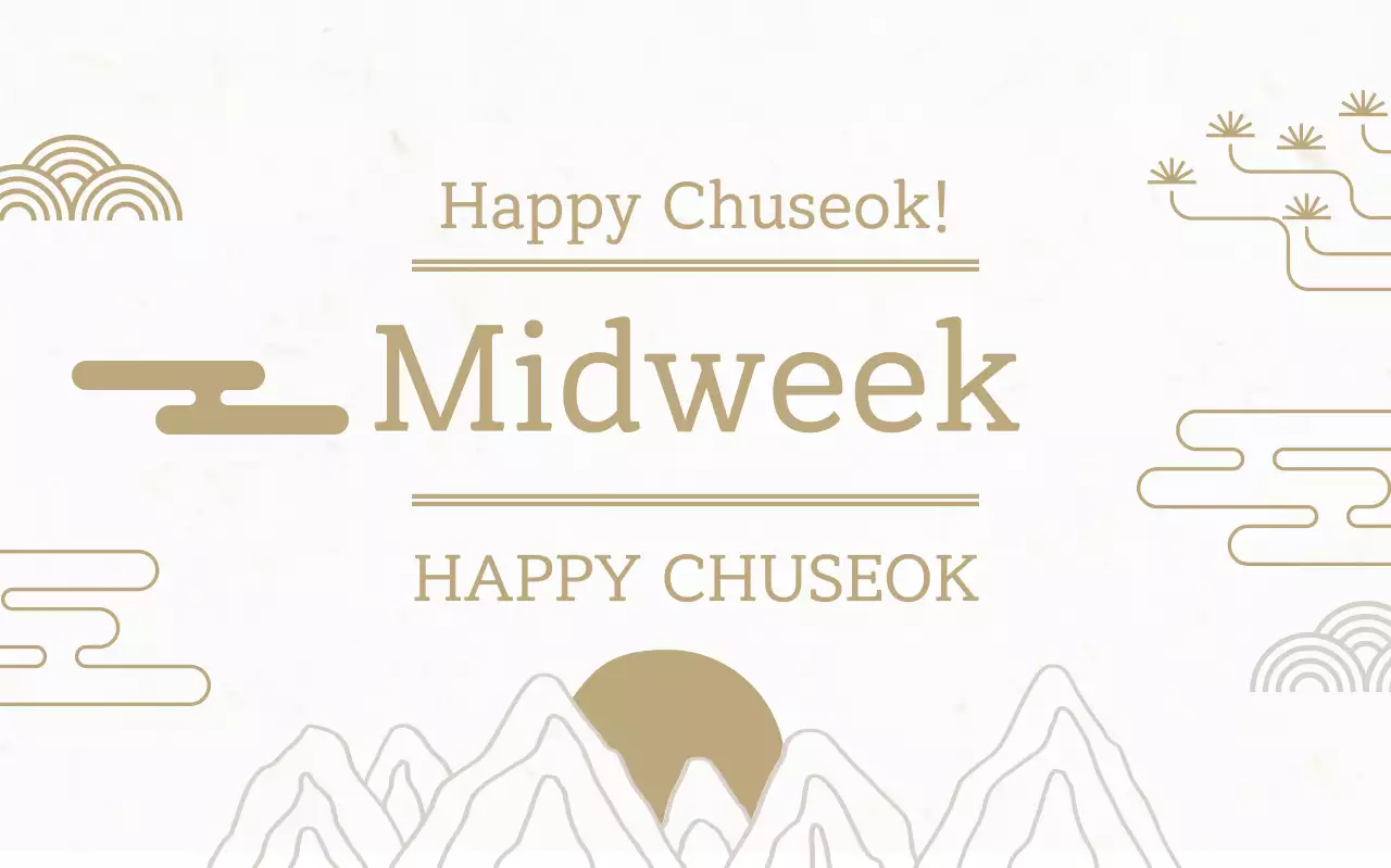 Festival Chuseok Tradisional Beige