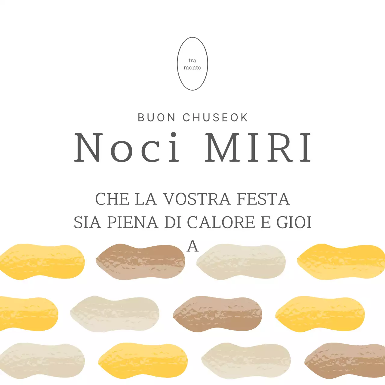 Celebrazione tradizionale del Chuseok beige