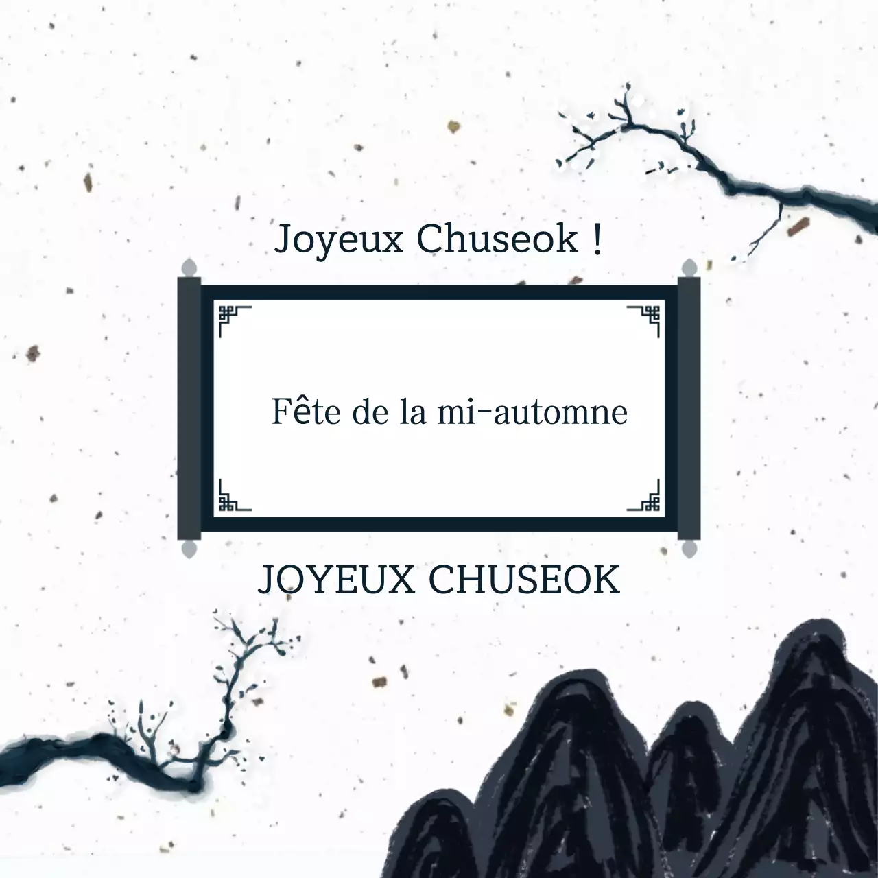 Célébration traditionnelle noire de Chuseok