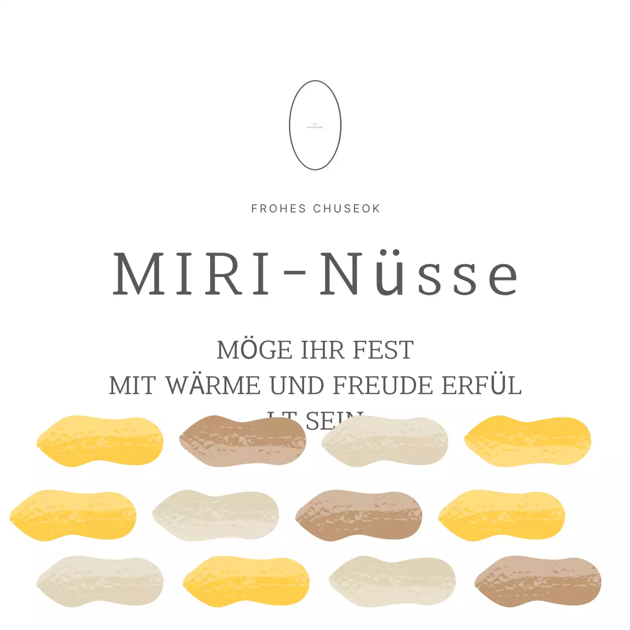 Gelbes traditionelles Chuseok-Event