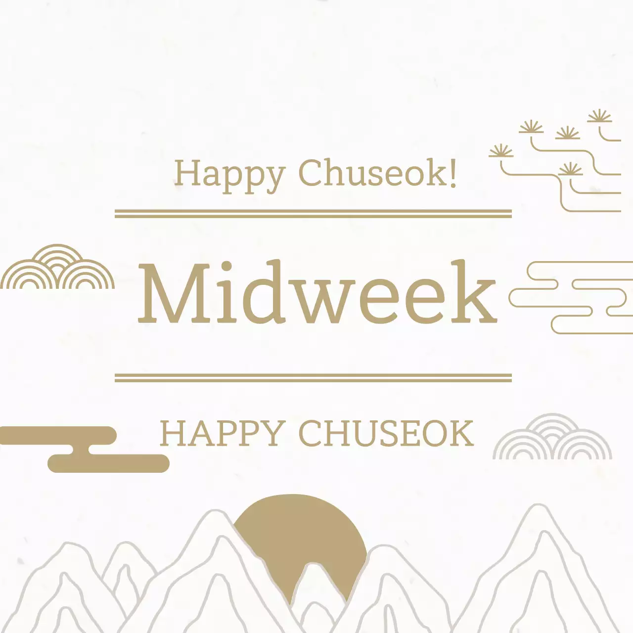 Beige Traditional Chuseok Celebration