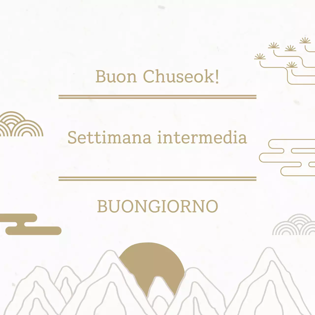 Festival tradizionale di Chuseok beige