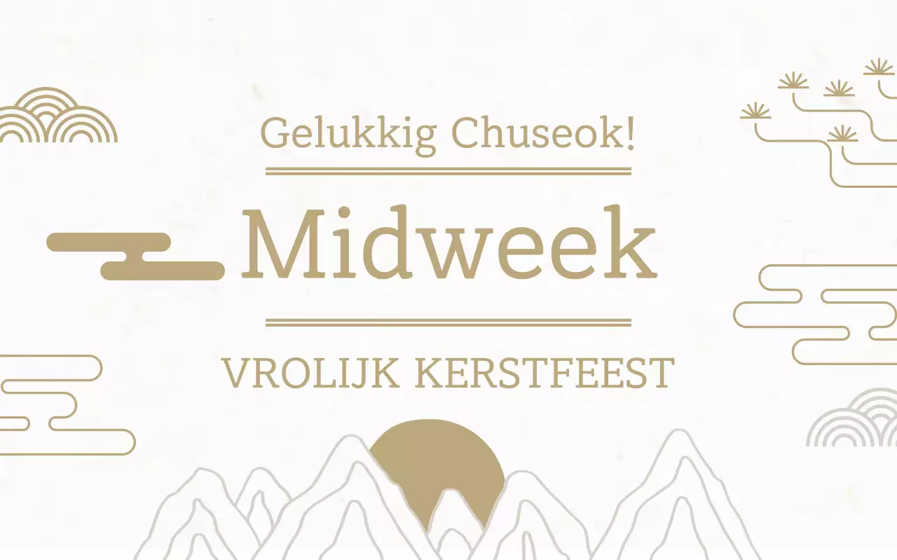 Beige Traditioneel Chuseok Festival