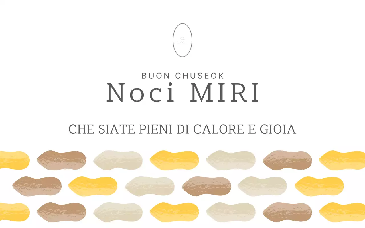 Cartolina Chuseok semplice beige