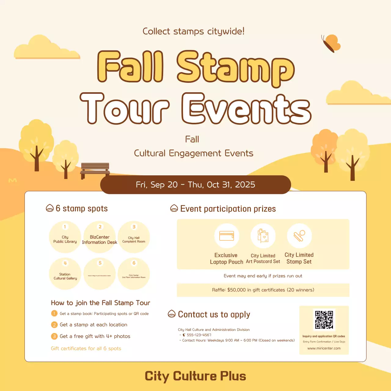 Beige Simple Fall Event Guide