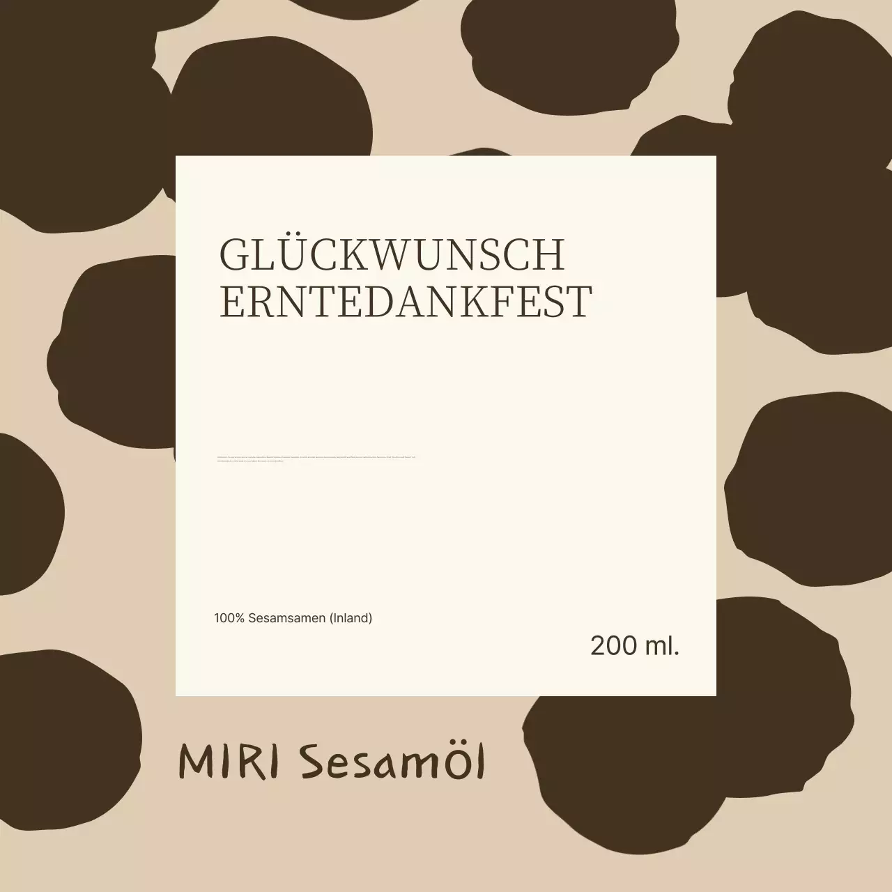 Beigefarbenes traditionelles Chuseok-Fest