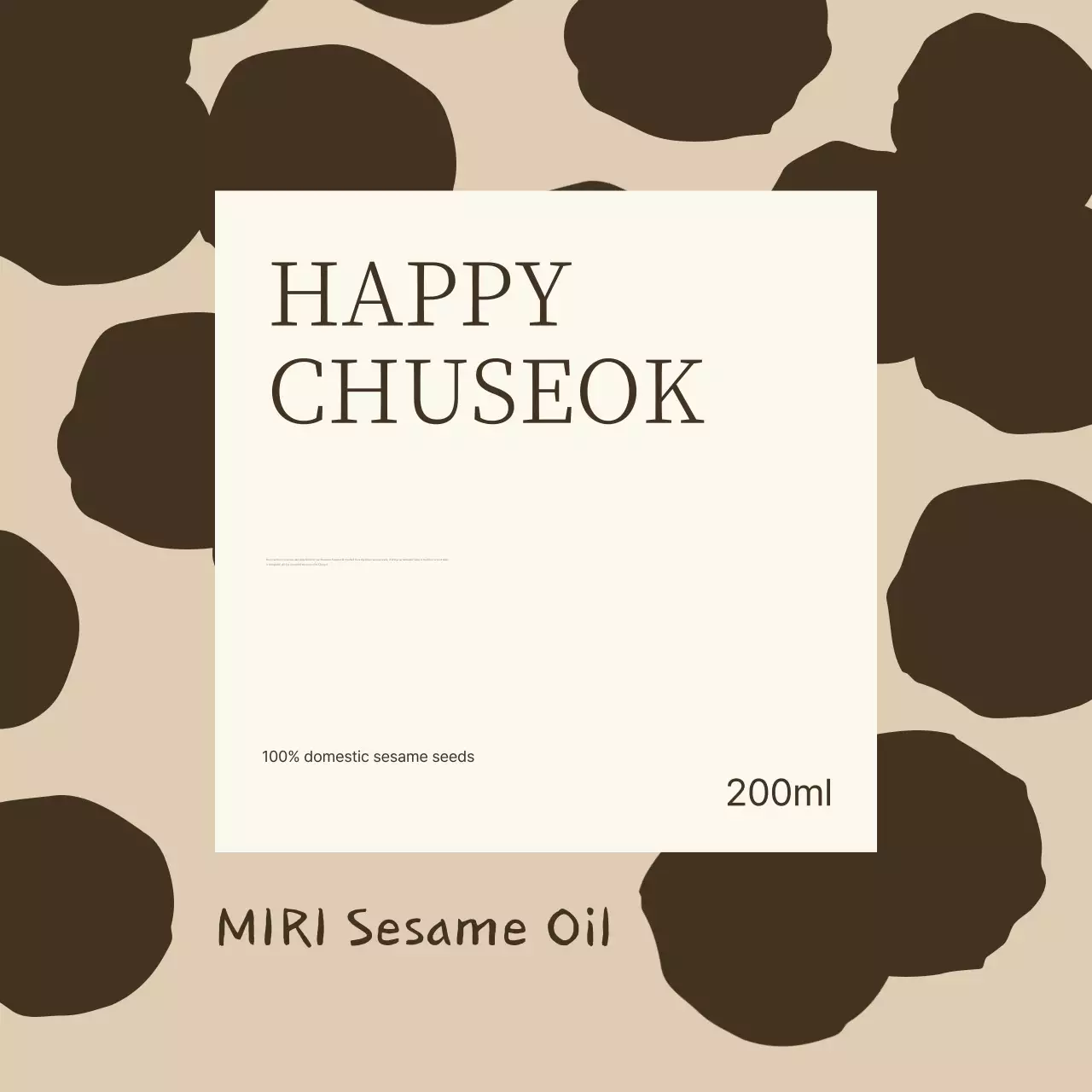 Lễ hội Chuseok truyền thống màu be