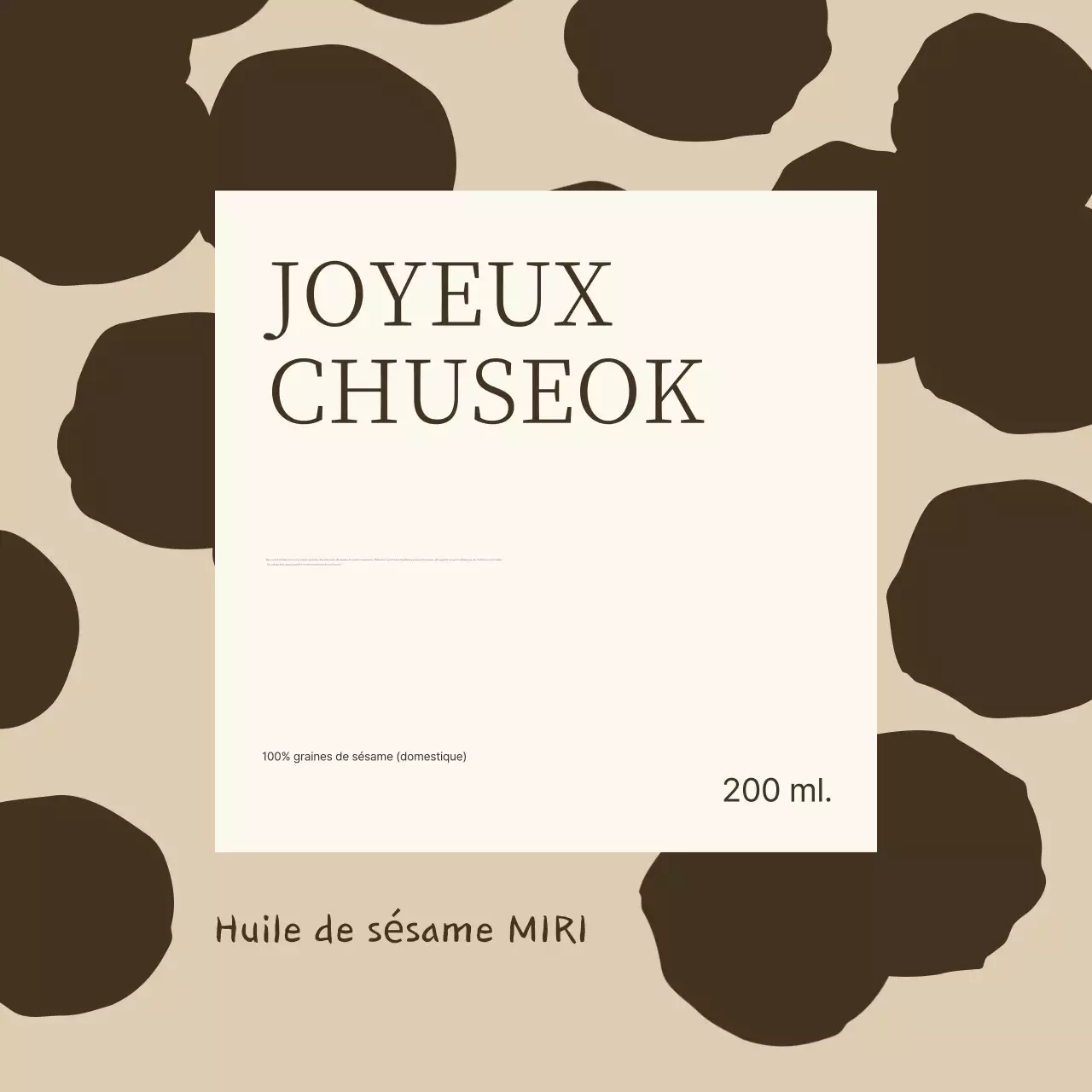 Célébration traditionnelle beige de Chuseok