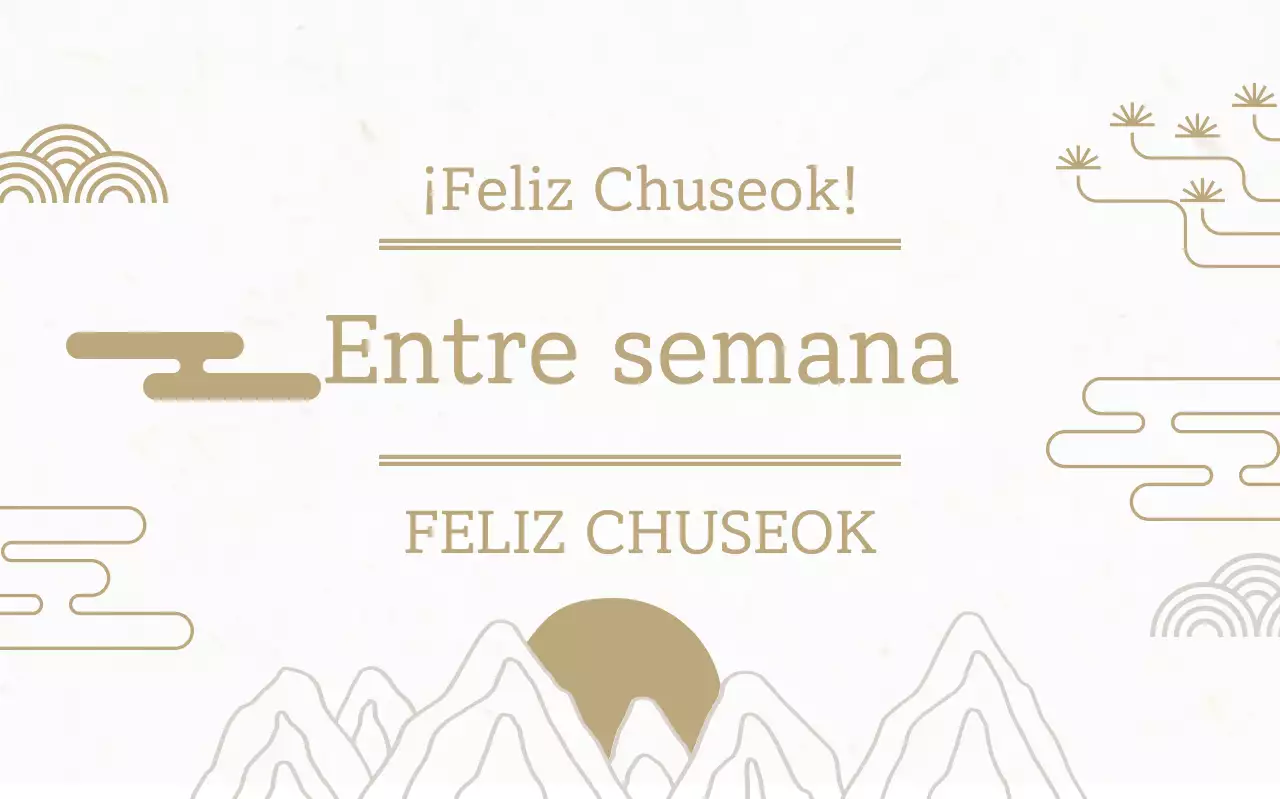 Festival tradicional de Chuseok beige