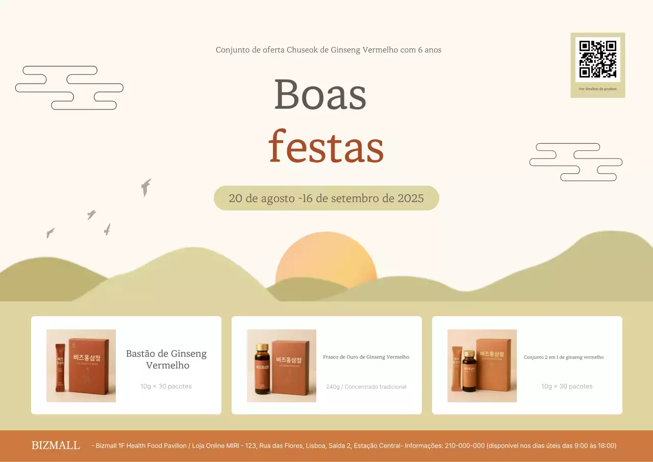 Evento Chuseok Tradicional Bege