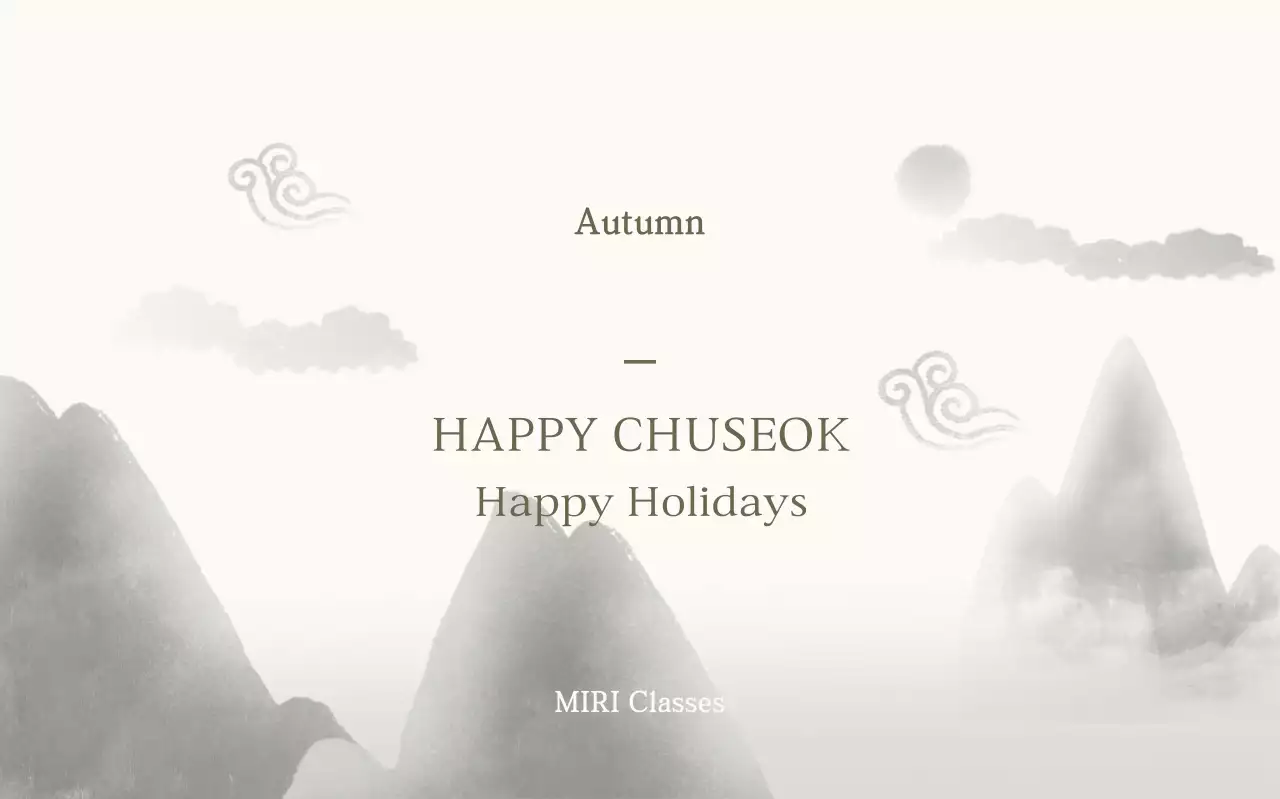 Black and White Traditional Chuseok Festival