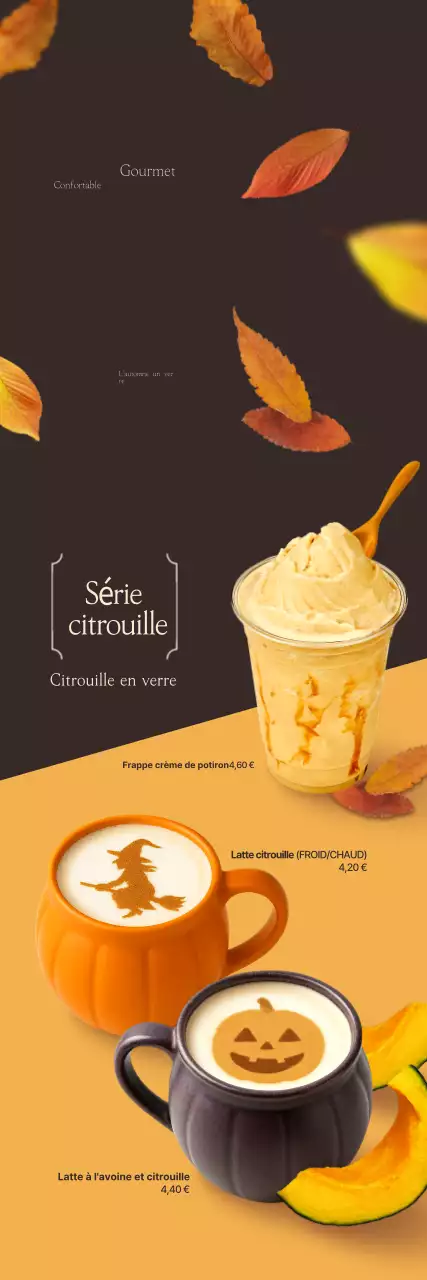 Publicité Brown Modern Autumn Drink