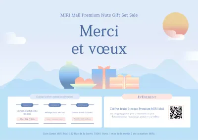 Promotion du coffret cadeau Sky Blue Simple Health