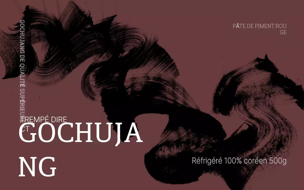 Publicité pour la nourriture traditionnelle brune