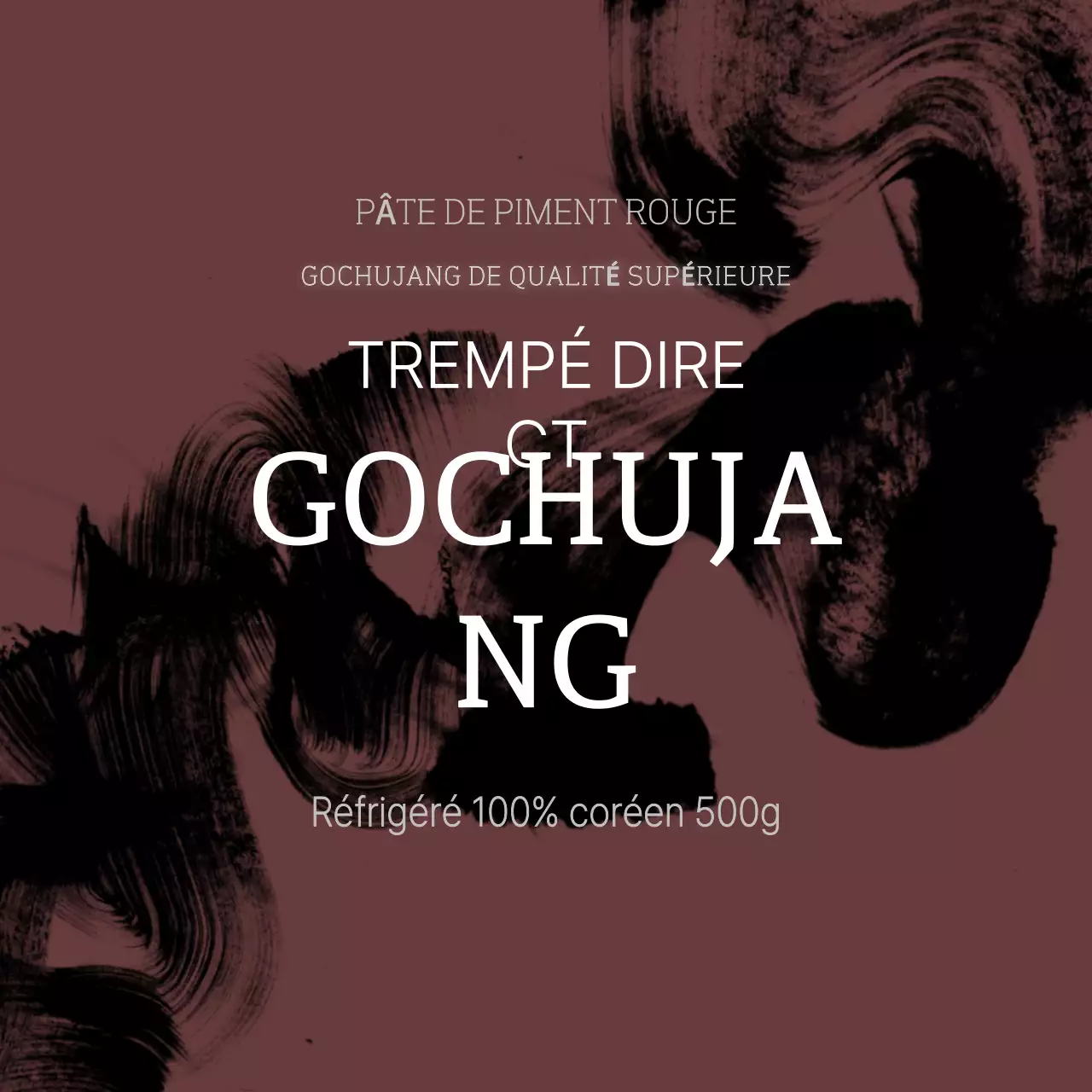 Publicité Gochujang traditionnelle brune