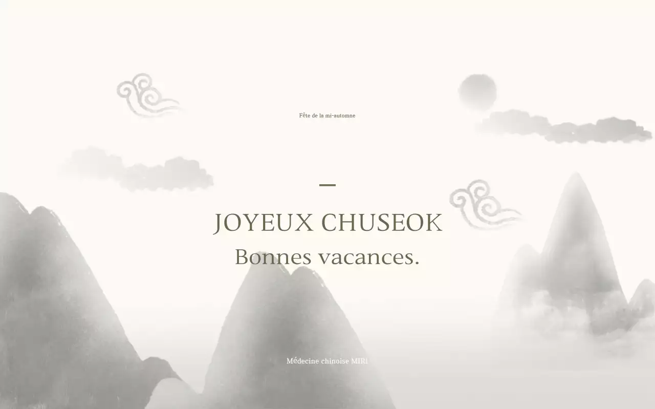 Festival traditionnel de Chuseok en noir et blanc