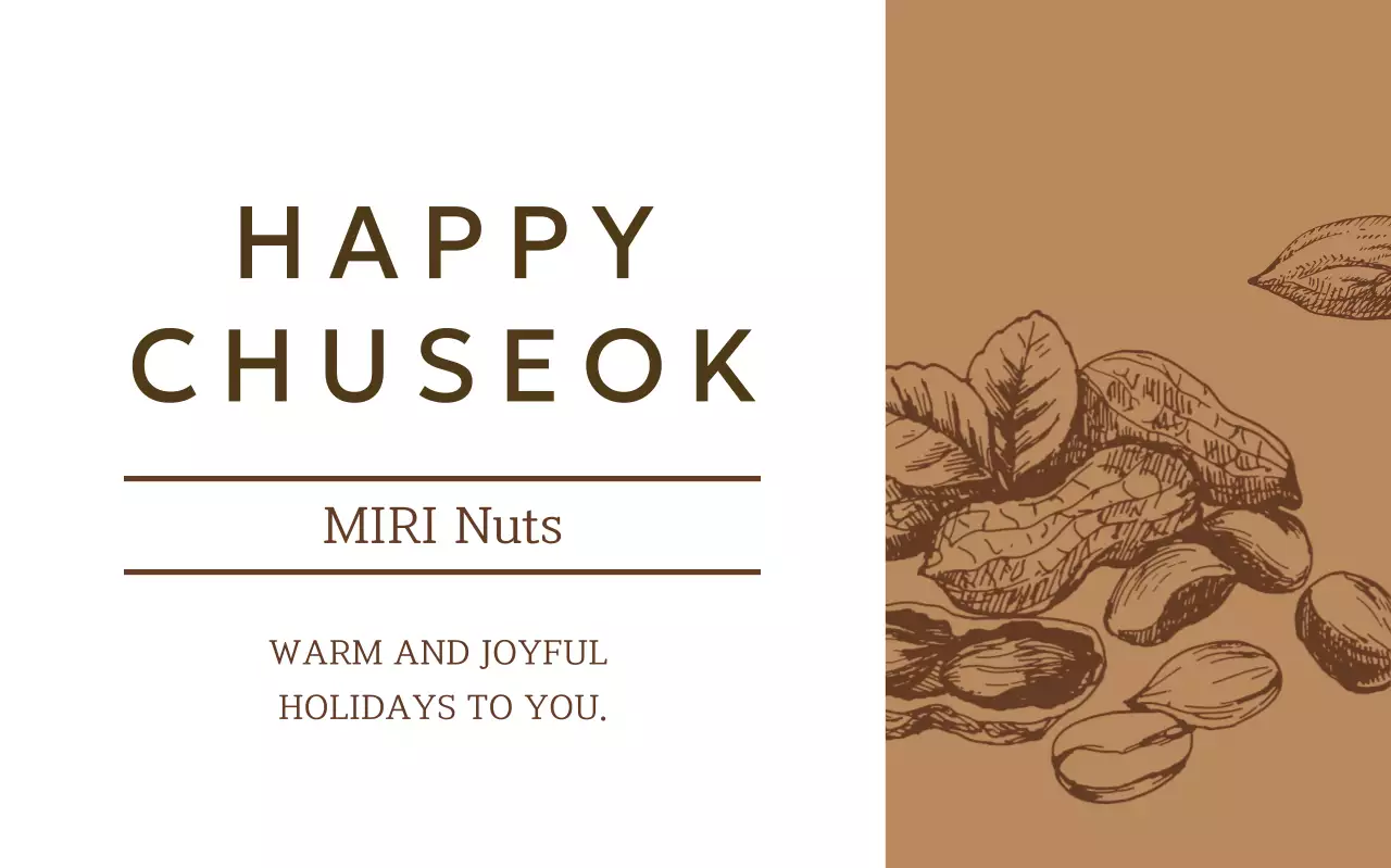 Saudações tradicionais marrons de Chuseok