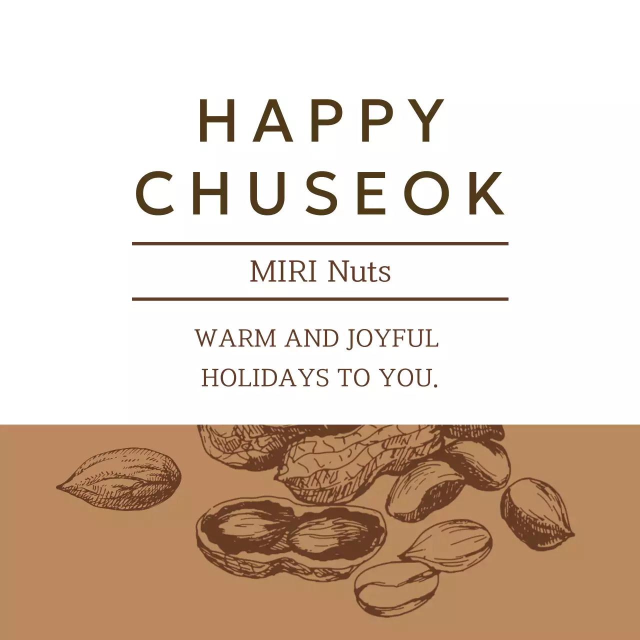 Brown Simple Chuseok Celebration