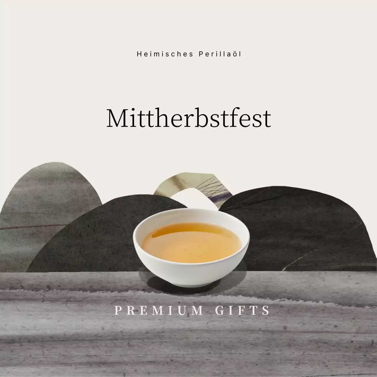 Beiges traditionelles Chuseok-Geschenk