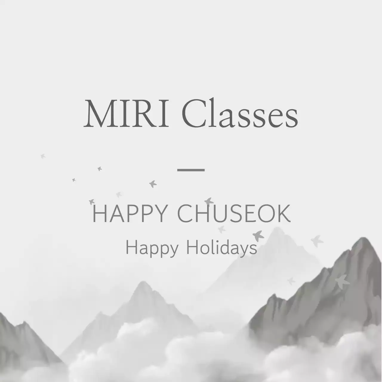 Lễ hội Chuseok truyền thống đen trắng